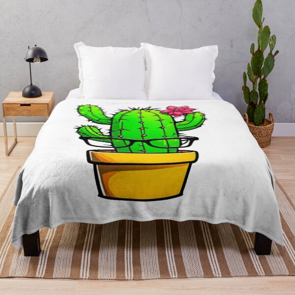 Item preview, Funny Cute Nerd Cactus - Succulent Plant - Potting Cactus Plants Wearing Glasses designed and sold by MyArt23.