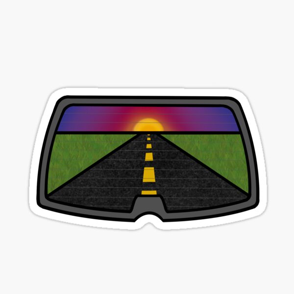 Vista previa del artículo con la obra «La ventana del coche», diseñado y vendido por honeybeepaper.