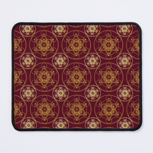 Item preview, Metatron's Cube Tiling Burgundy Background designed and sold by Raymond Gilford.