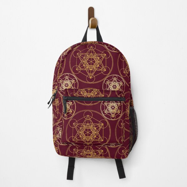 Item preview, Metatron's Cube Tiling Burgundy Background designed and sold by Raymond Gilford.