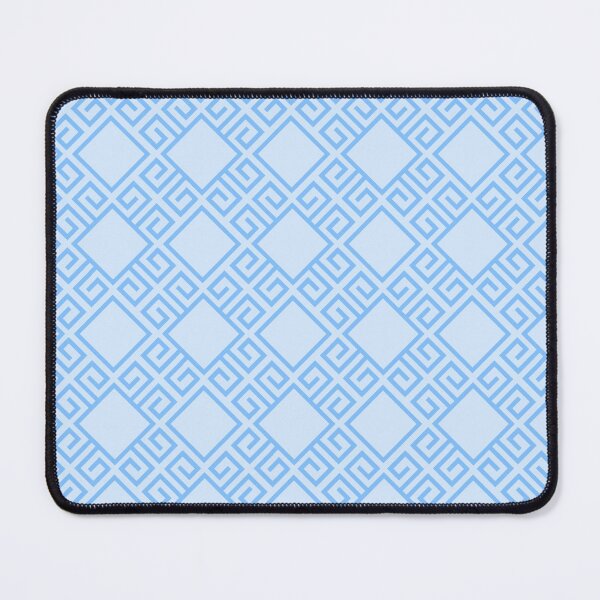 Item preview, Light Blue Square Grid Labyrinth Greek Geometric Clean Simple Fresh Pattern designed and sold by PenguinForests.