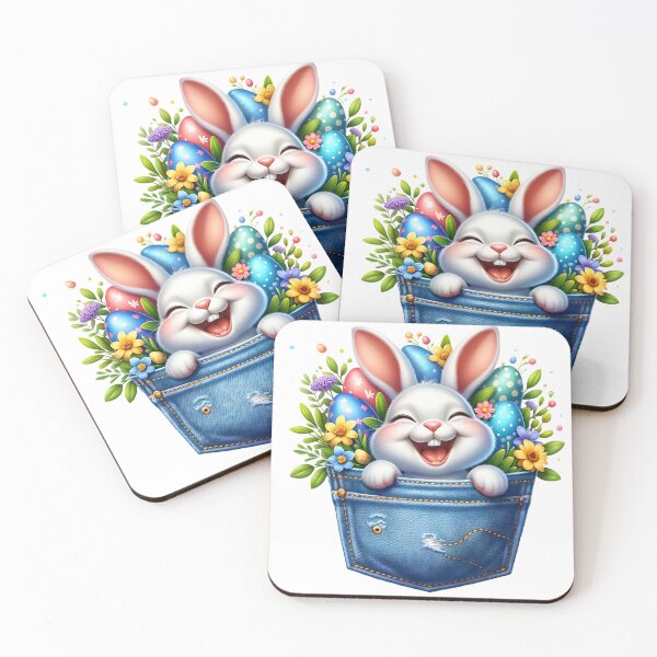 Item preview, Happy bunny in jeans pocket! designed and sold by fribabywonder.