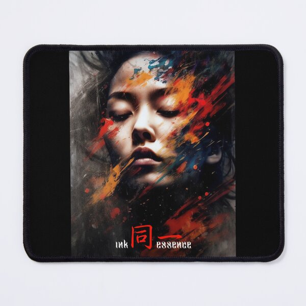 Item preview, Ink Essence - Japanese Aesthetic Surreal Kanji Symbol Portrait Painted Face Art 108 designed and sold by MadeByRobots.