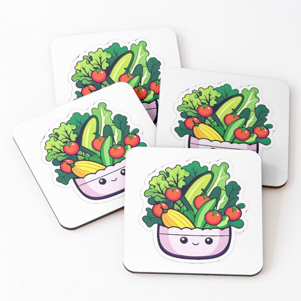Item preview, chibi vegetable salad platter designed and sold by Alansil.