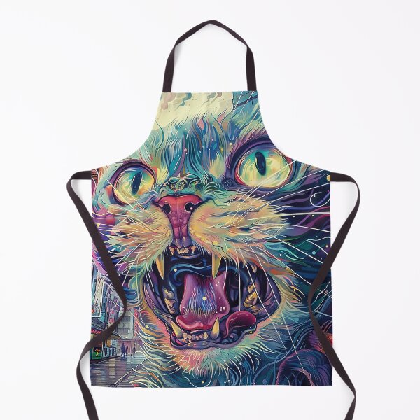 Item preview, Psychedelic Cats Art designed and sold by nomiraclehere.