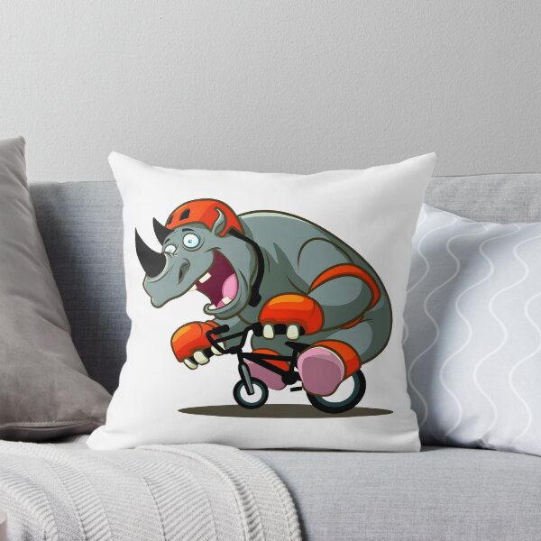 Aperçu de l'œuvre Rhinocéros sur vélo BMX créée et vendue par Bomba Visual.