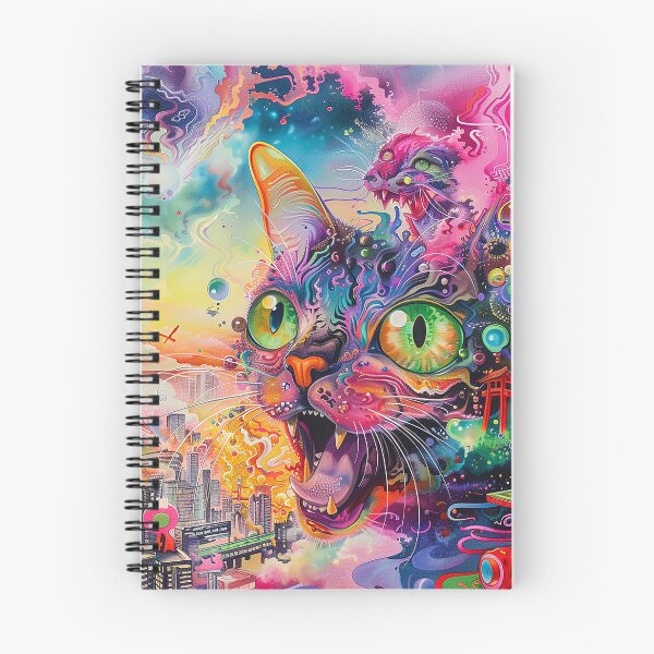 Item preview, Psychedelic Cats Art designed and sold by nomiraclehere.