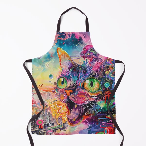 Item preview, Psychedelic Cats Art designed and sold by nomiraclehere.