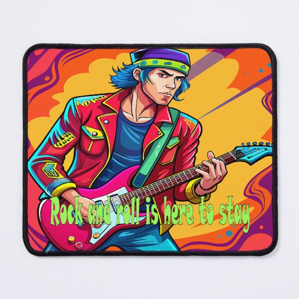 Item preview, Electric Blue: Rock and Roll Reverberations designed and sold by AgarutanPrint.
