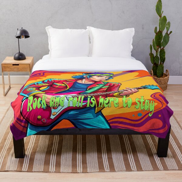 Item preview, Electric Blue: Rock and Roll Reverberations designed and sold by AgarutanPrint.