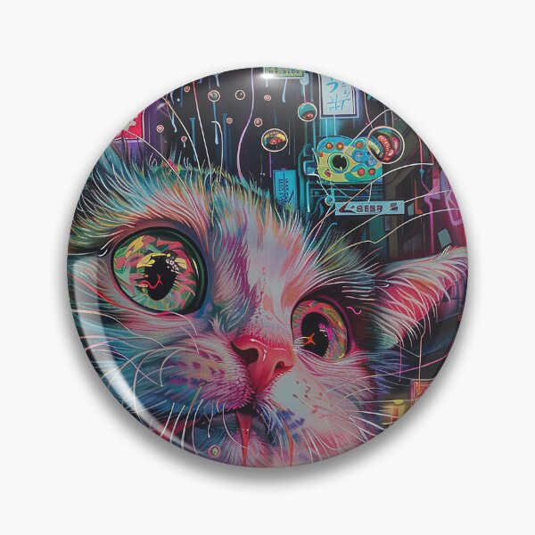 Item preview, Psychedelic Cats Art designed and sold by nomiraclehere.