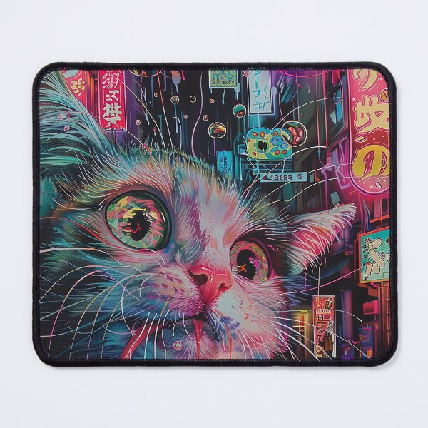 Item preview, Psychedelic Cats Art designed and sold by nomiraclehere.
