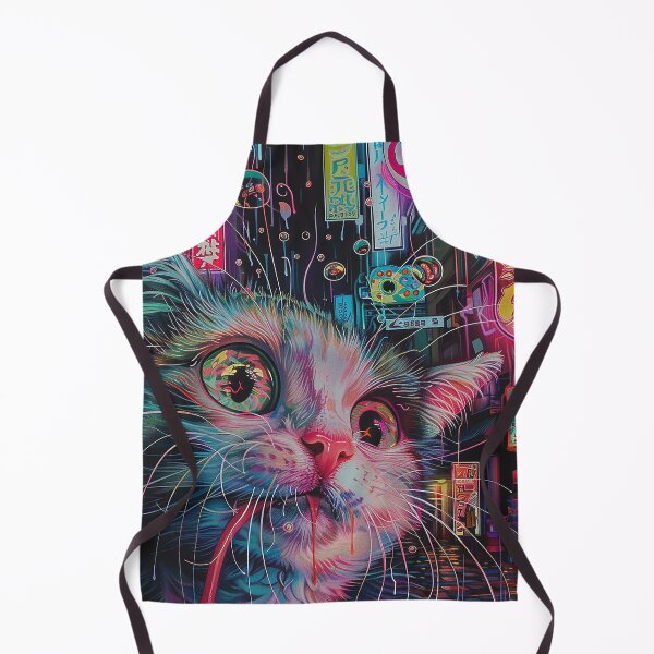 Item preview, Psychedelic Cats Art designed and sold by nomiraclehere.