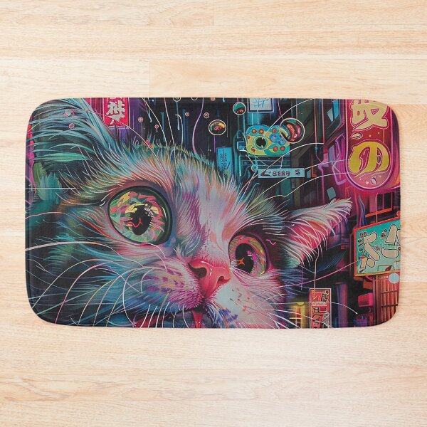 Item preview, Psychedelic Cats Art designed and sold by nomiraclehere.