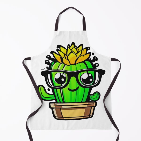 Item preview, Cute Nerd Cactus - Succulent Plant - Smiling Cactus - Potting Cactus Plants Wearing Glasses designed and sold by MyArt23.