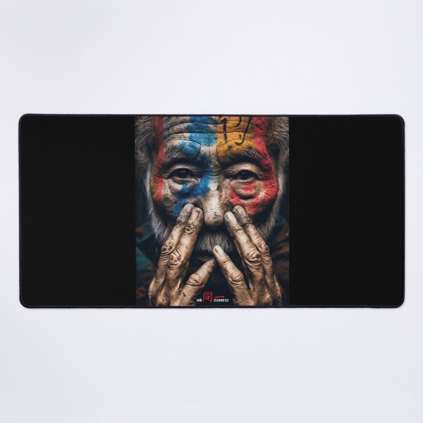 Item preview, Ink Essence - Japanese Aesthetic Surreal Kanji Symbol Portrait Painted Face Art 111 designed and sold by MadeByRobots.