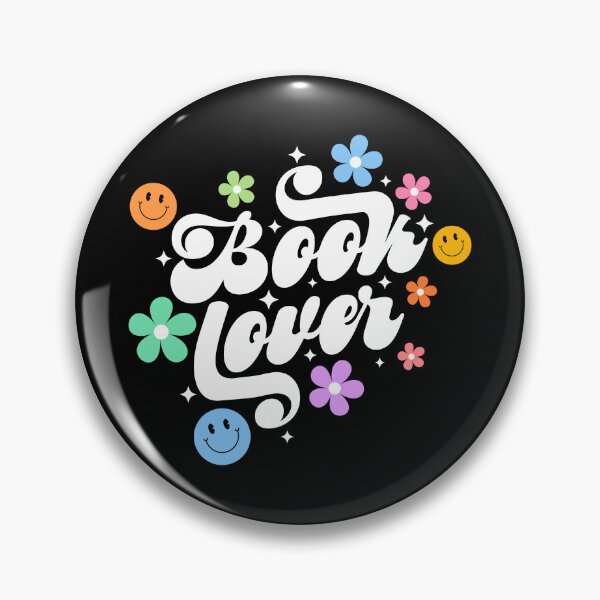 Item preview, Book Lover / Smiley Faces Groovy Daisies Flowers in Black Colorful Bookish Quotes Reading Lover Aesthetic Gifts for Kindle Lovers Acotar designed and sold by Latinoladas.