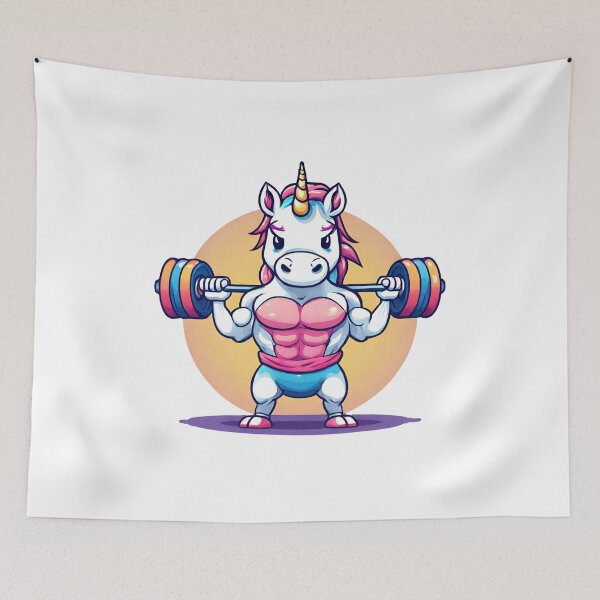 Item preview, Gym unicorn designed and sold by Amzg-Designs.