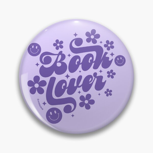 Item preview, Book Lover / Smiley Faces Groovy Daisies Flowers in Pastel Purple Bookworm Sayings Trendy Readers Merch for Kindle Readers Fourth Wing Cutecore designed and sold by Latinoladas.