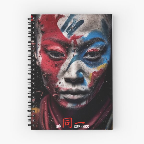 Item preview, Ink Essence - Japanese Aesthetic Surreal Kanji Symbol Portrait Painted Face Art 112 designed and sold by MadeByRobots.
