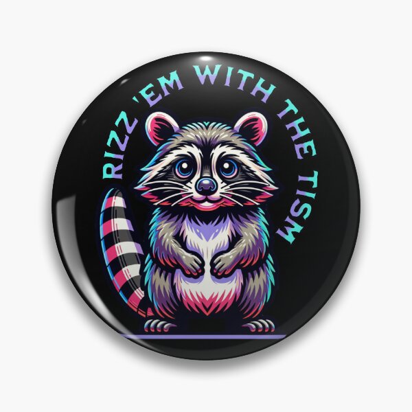 Item preview, Rizz Em With The Tism -  Autism Awareness (Raccoon) designed and sold by SeledineArt.