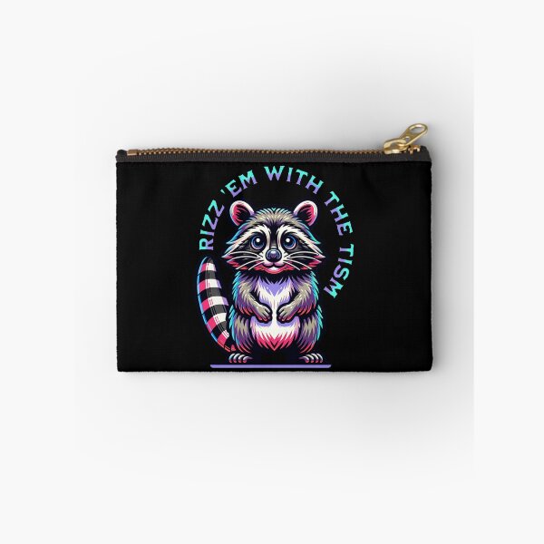 Item preview, Rizz Em With The Tism -  Autism Awareness (Raccoon) designed and sold by SeledineArt.
