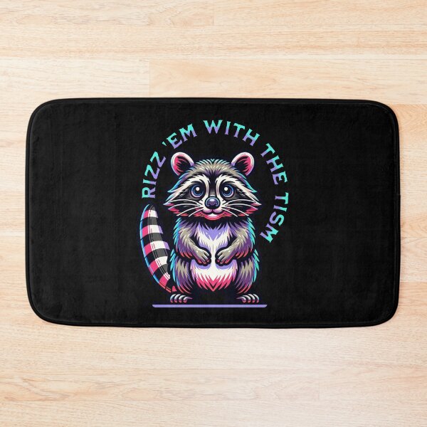 Item preview, Rizz Em With The Tism -  Autism Awareness (Raccoon) designed and sold by SeledineArt.