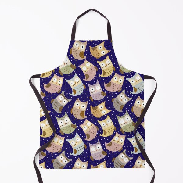 Item preview, Cute owl fabric pattern designed and sold by ViYa1.