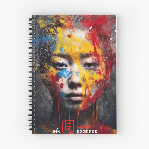 Item preview, Ink Essence - Japanese Aesthetic Surreal Kanji Symbol Portrait Painted Face Art 113 designed and sold by MadeByRobots.