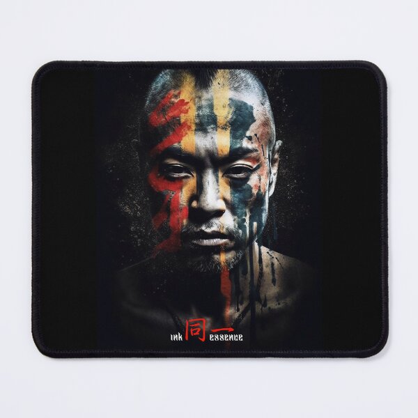 Item preview, Ink Essence - Japanese Aesthetic Surreal Kanji Symbol Portrait Painted Face Art 114 designed and sold by MadeByRobots.