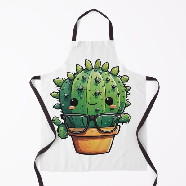 Item preview, Cute Nerd Cactus - Succulent Plant - Smiling Cactus - Potting Cactus Plants Wearing Glasses designed and sold by MyArt23.