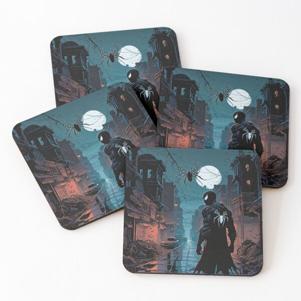 Item preview, A superhero in a small town at night designed and sold by ARTofBito.