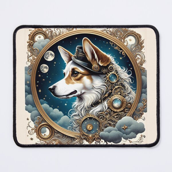 Item preview, Vintage Steampunk Dog Portrait designed and sold by BanaArtbyBB.