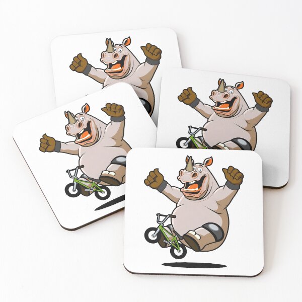 Item preview, Rhinoceros on Bicycle designed and sold by Bomba Visual.