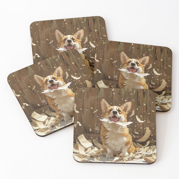 Artikelvorschau, Corgi Hund zerstört Papier entworfen und verkauft von CorgiCuddle.