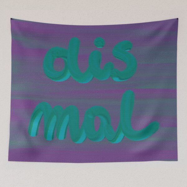 Item preview, DISMAL word art print designed and sold by nataliavandalia.