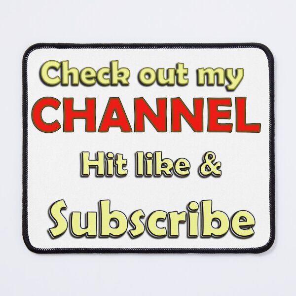 Item preview, Check out my Channel hit like and subscribe designed and sold by HoorayDesigns.