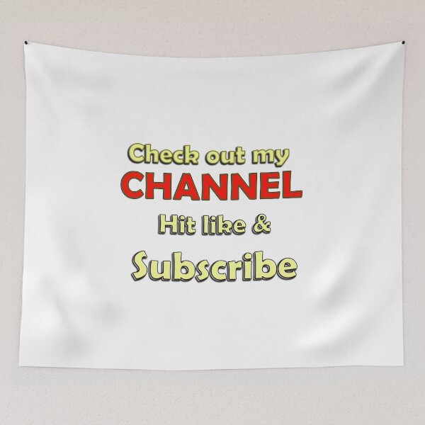 Item preview, Check out my Channel hit like and subscribe designed and sold by HoorayDesigns.