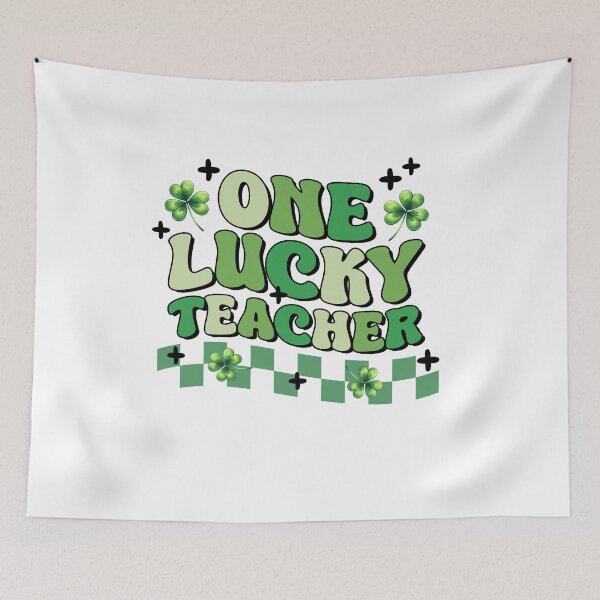 Item preview, One Lucky Teacher, Saint Patrick's Day Gift for Teacher Teacher Appreciation, Mother's Day designed and sold by behindthefacts.