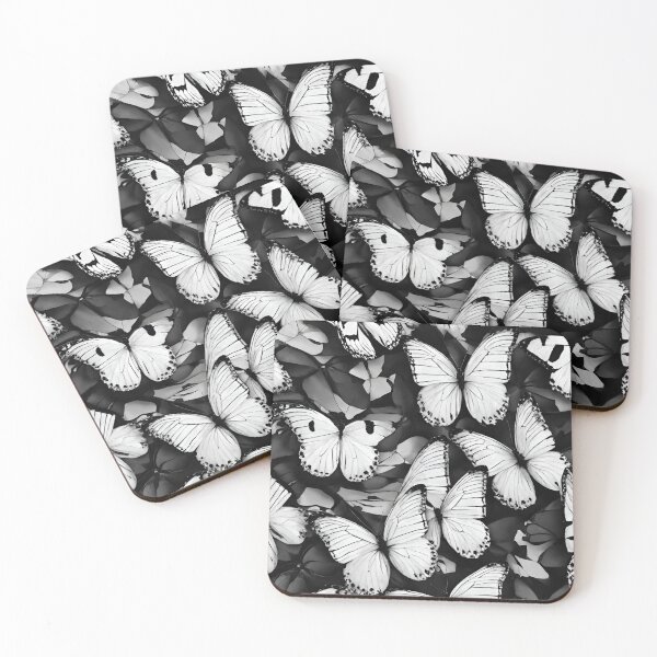 Item preview, Black white butterflies designed and sold by Vilemo.