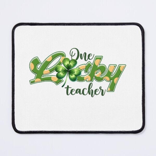 Item preview, One Lucky Teacher, Saint Patrick's Day Teacher, Teacher Appreciation, Shamrock designed and sold by behindthefacts.