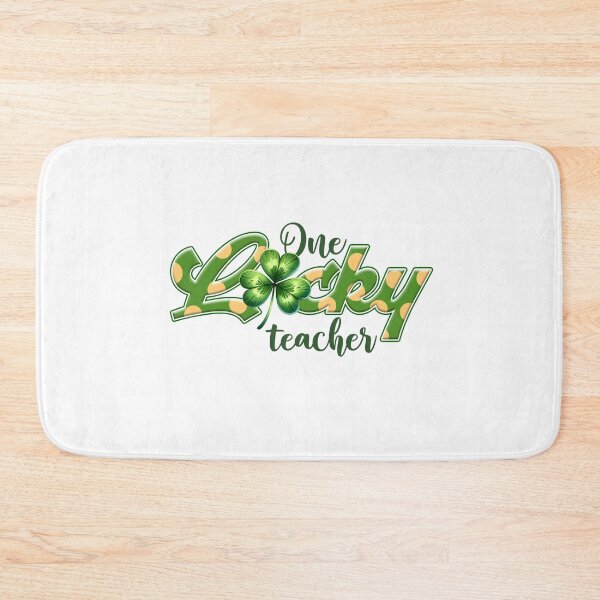 Item preview, One Lucky Teacher, Saint Patrick's Day Teacher, Teacher Appreciation, Shamrock designed and sold by behindthefacts.