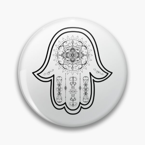 Item preview, pretty mandala Hamsa Hand designed and sold by hamsasoul.