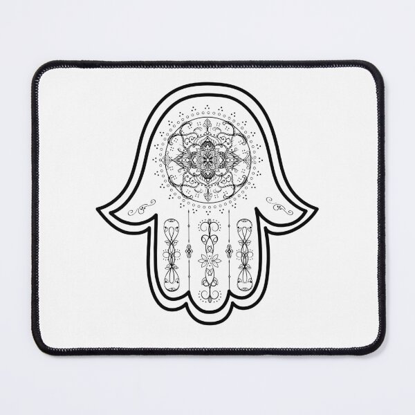 Item preview, pretty mandala Hamsa Hand designed and sold by hamsasoul.