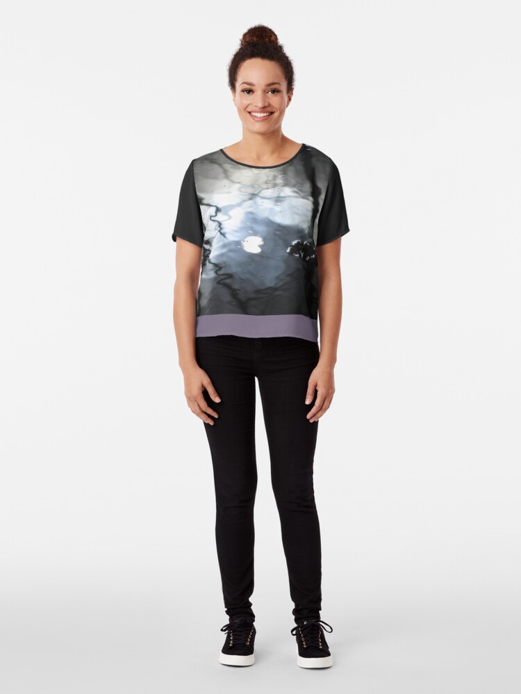 Alternate view of Unnerved Chiffon Top
