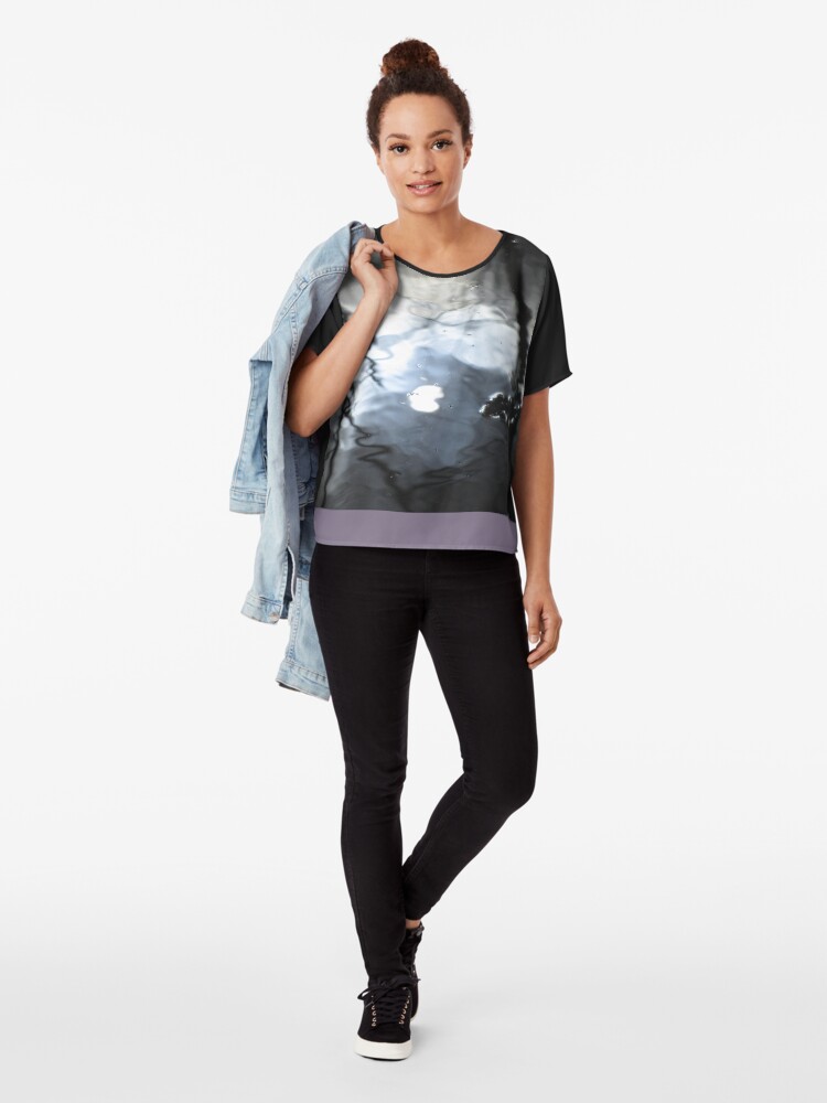 Alternate view of Unnerved Chiffon Top