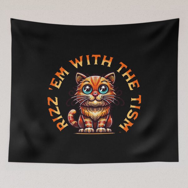 Item preview, Rizz Em With The Tism - Autism Awareness (Cat) designed and sold by SeledineArt.