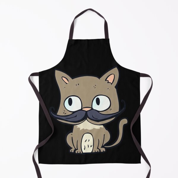 Item preview, Mustachioed funny cat miaw, Cartoon Cat designed and sold by Cr320.
