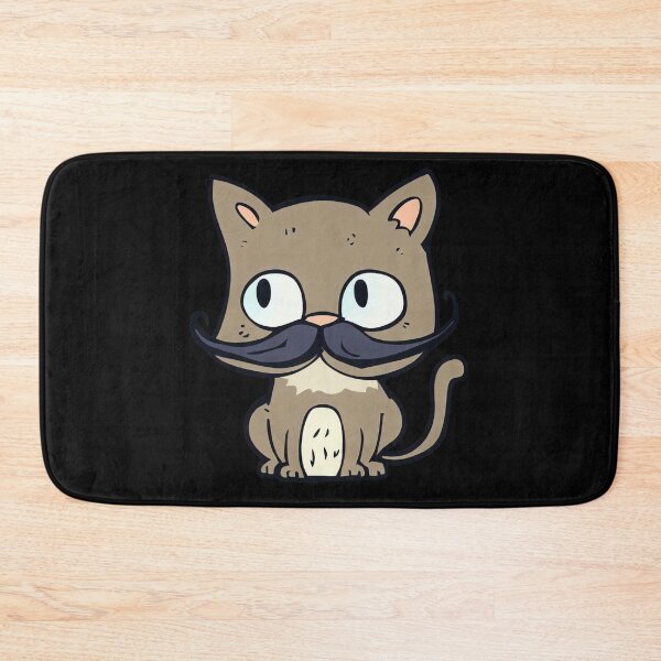 Item preview, Mustachioed funny cat miaw, Cartoon Cat designed and sold by Cr320.