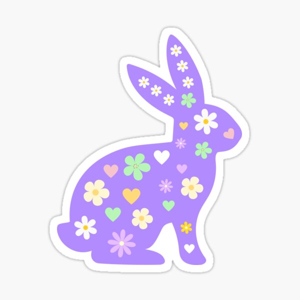 Conejo de pascuas Pegatina